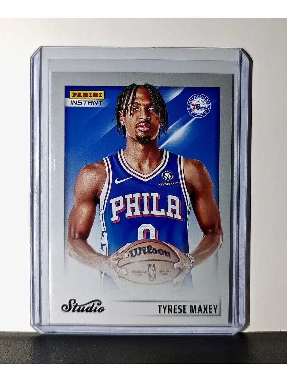Tyrese Maxey 2024-25 Panini NBA Studio #15 Card Philadelphia 76ers 1/275